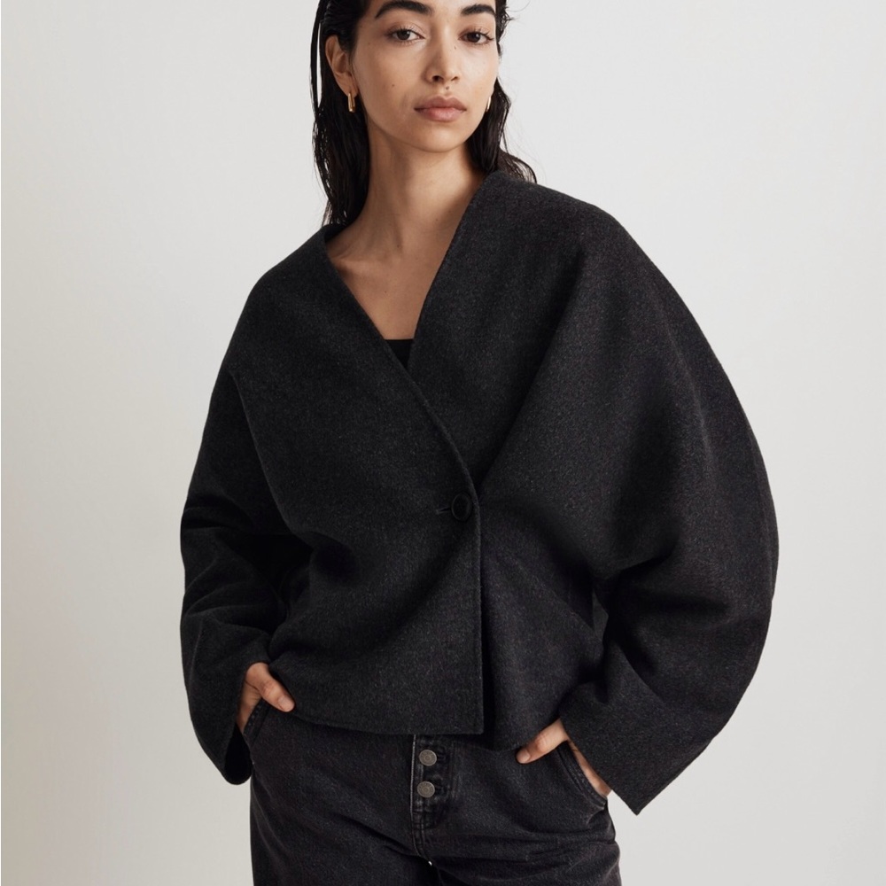 Madewell double faced wrap jacket